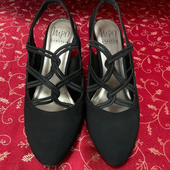 Black Heeled Women’s Christmas Dress Shoes Sz 8 - Picture 7 of 7